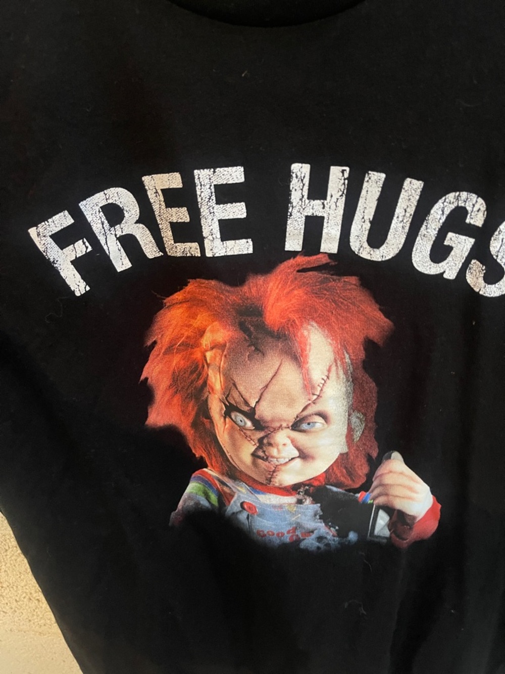Chucky Free Hugs Graphic Tee - Black - Picture 3 of 3